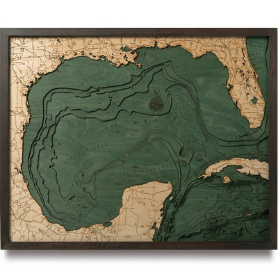 Louisiana State Wood Map — Meridian Maps