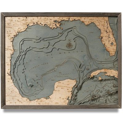 Louisiana State Wood Map — Meridian Maps