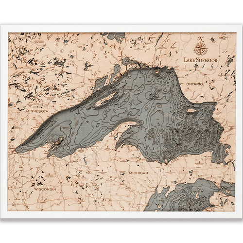 Lake Superior - White Frame Lake Superior - White Frame