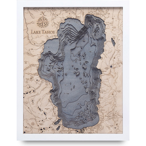 Lake Tahoe - Small - White Frame Lake Tahoe - Small - White Frame