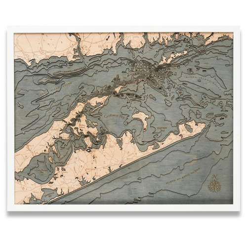 The Hamptons / East Long Island Sound - White Frame The Hamptons / East Long Island Sound - White Frame