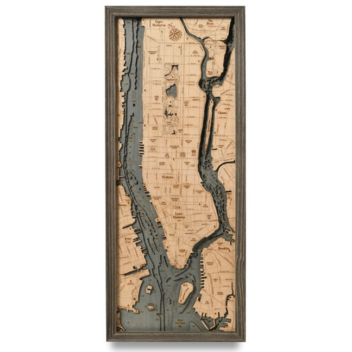 Manhattan / New York City - Grey Frame Manhattan / New York City - Grey Frame