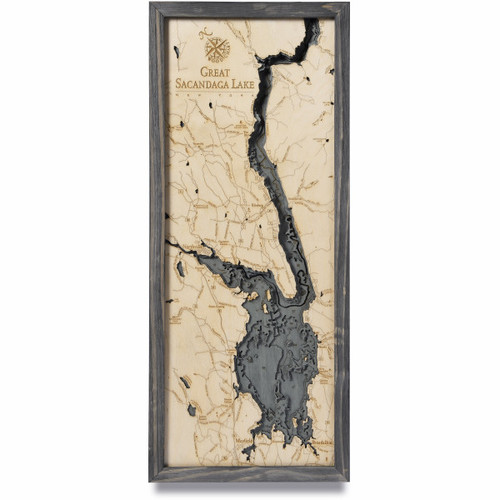 Great Sacandaga Lake - Grey Frame