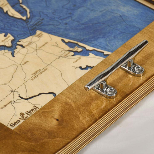 Sarasota Bay & the Islands Nautical Map Boat Cleat Serving Tray Sarasota Bay & the Islands Nautical Map Boat Cleat Serving Tray