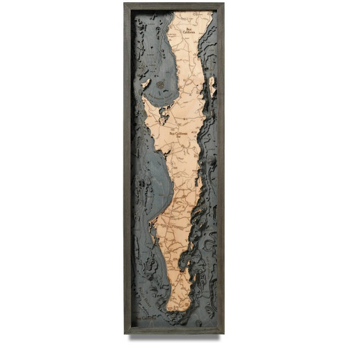 Baja Peninsula - Grey Frame