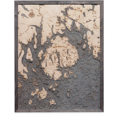 Bar Harbor / Mt. Desert Island - Grey Frame Bar Harbor / Mt. Desert Island - Grey Frame