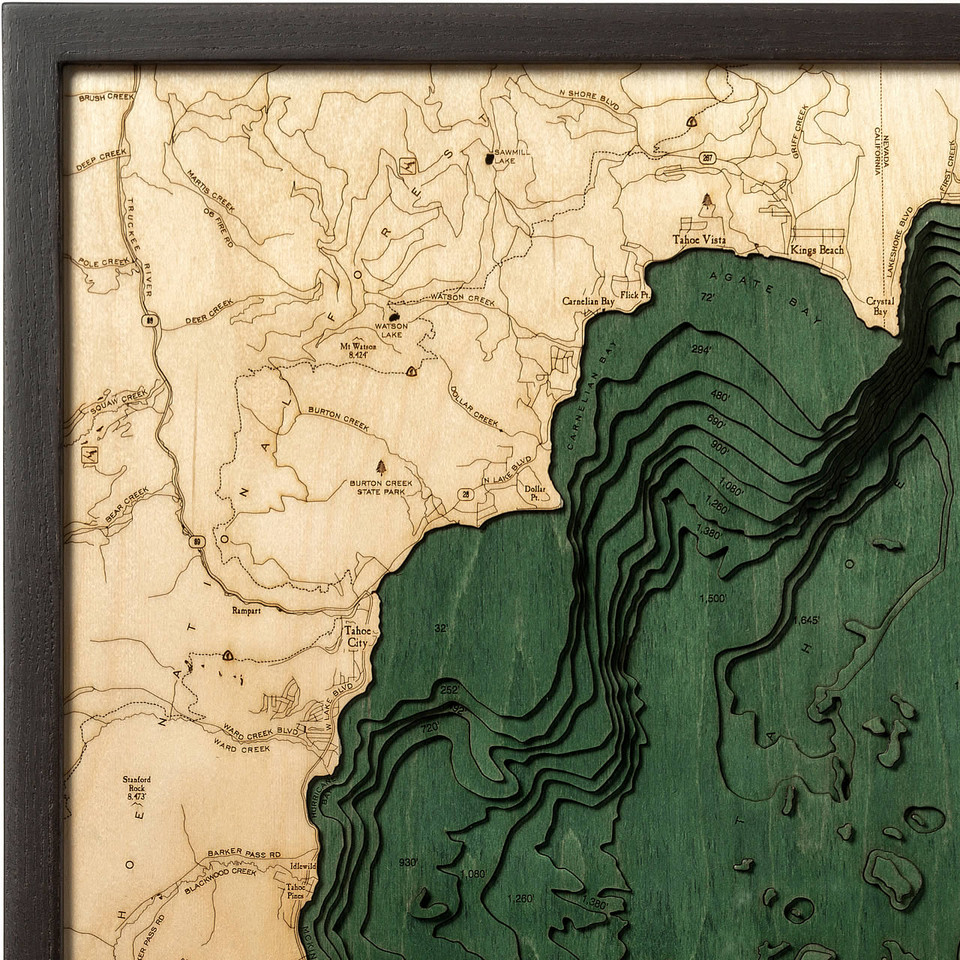 Mapa De La Ruta De Senderismo Del Lago Tahoe