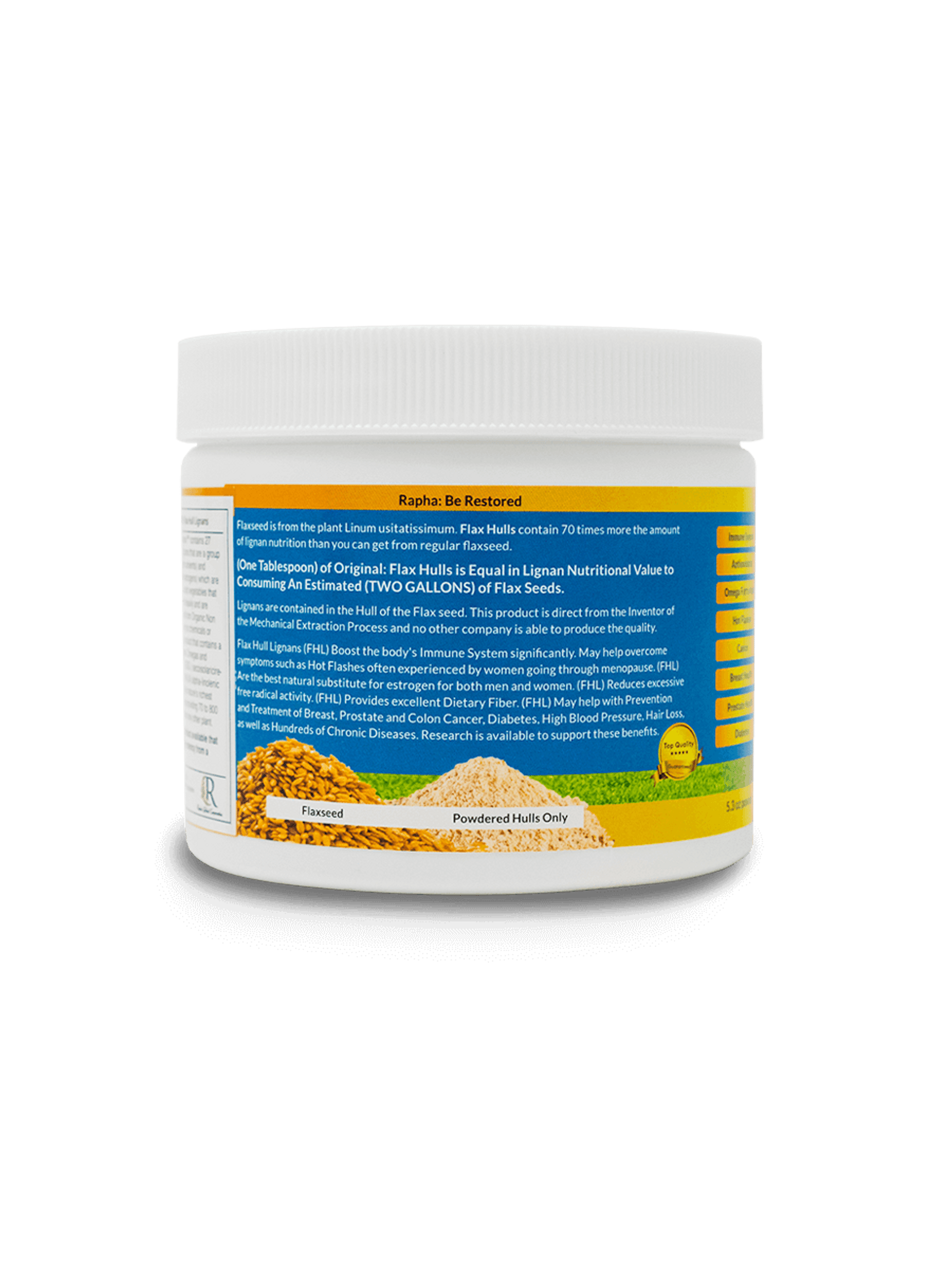 Organic Flax Hull Lignans (FHL) Powder (SDG) Rapha Global