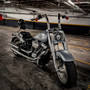 Guidão Front King Rhino 2" para Harley-Davidson Softail Fat Boy - Inox Polido