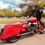 Kit Guidão Ape Classic Rhino 2" + Cabos Mecânicos com Embreagem Hidráulica para Harley-Davidson Touring Street Glide - Preto