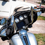 Kit Guidão Diablo Front Rhino 2" + Cabos Mecânicos com Embreagem Hidráulica para Harley-Davidson Touring Street Glide - Inox Polido