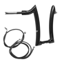 Kit Guidão Diablo Rhino 2" + Cabos Mecânicos com Embreagem Hidráulica para Harley-Davidson Touring Road King - Preto