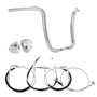 Kit Chicano para Harley-Davidson Softail Sem Acelerador Eletrônico com Guidão Ape Curve Brutale 1.1/2" Inox + Riser + Cabos