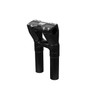 Kit Guidão Flat Bar Slim 1" + Riser Hawk Grip para Harley-Davidson Touring Road Glide - Preto