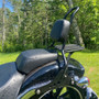 Sissy Bar King 20" Destacável com Bagageiro Removível para Harley-Davidson Softail - Preto