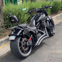 Sissy Bar King 20" Destacável com Bagageiro Removível para Harley-Davidson Softail - Preto
