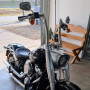 Guidão King Quinado Brutale 1.1/2" para Harley-Davidson Softail - Inox Polido