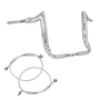 Kit Guidão Mad Dogger Classic Rhino 2" + Cabos Mecânicos com Embreagem Hidráulica para Harley-Davidson Touring Electra/Street/Ultra Glide - Inox Polido