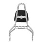 Sissy Bar King 20" Destacável com Bagageiro Removível para Harley-Davidson Softail Breakout - Inox Polido