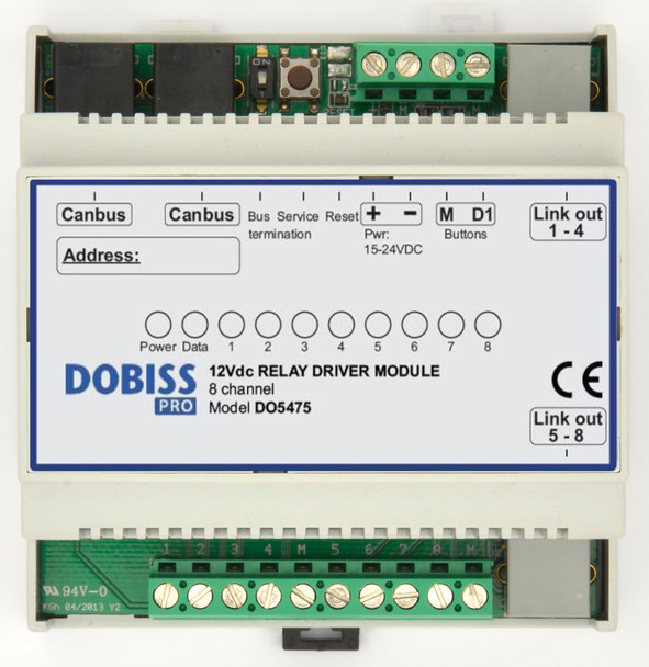 Dobiss PRO 12Vdc Control Module - 8 x 12Vdc Outputs