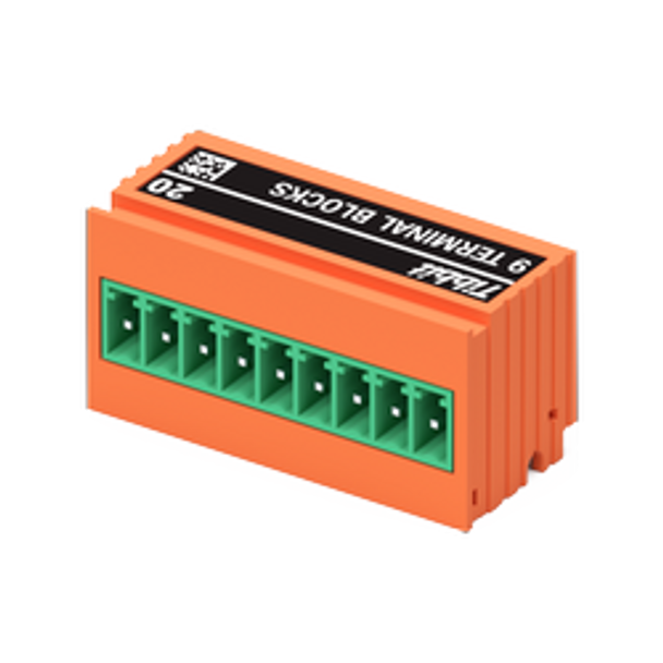 Nine terminal blocks (includes the terminal block plug)