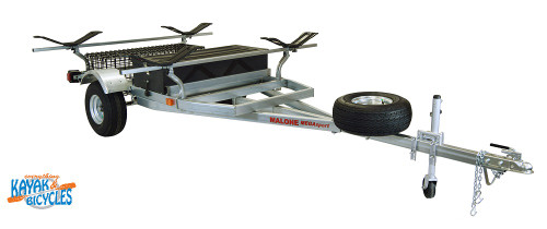 Malone MegaSport™ Trailer Package w/ MegaWing™ Carriers, Wire Storage Basket, Plastic Storage Drawer, and Spare Tire