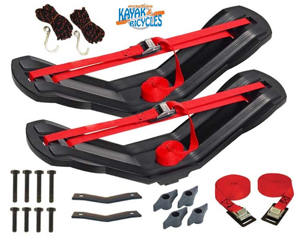 Malone SeaWing™ Kayak Carrier with Tie-Downs - V Style - Rear Loading