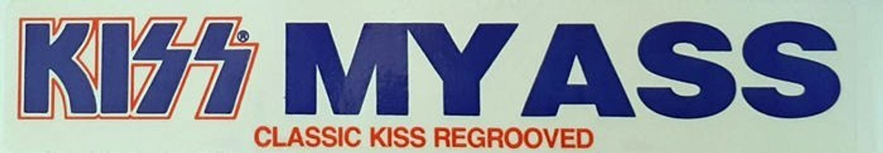 Kiss - Kiss My Ass Regrooved 1990s Promo Sticker - Rockaway