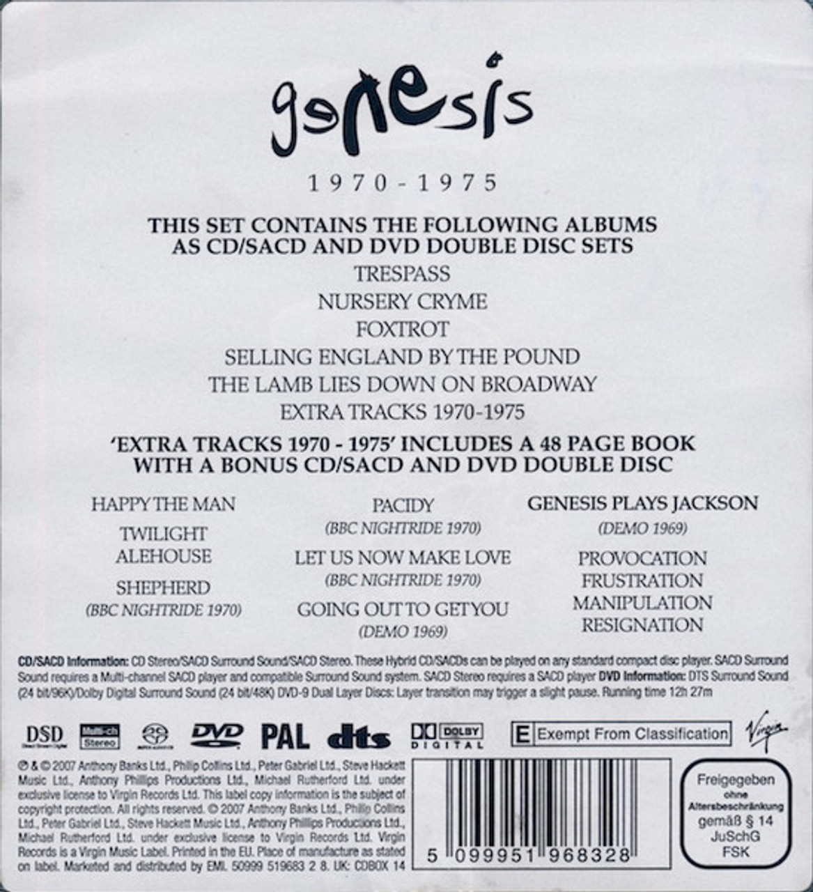 Genesis 1970-1975 CD Hybrid SACD DVD Boxed Set Second Hand