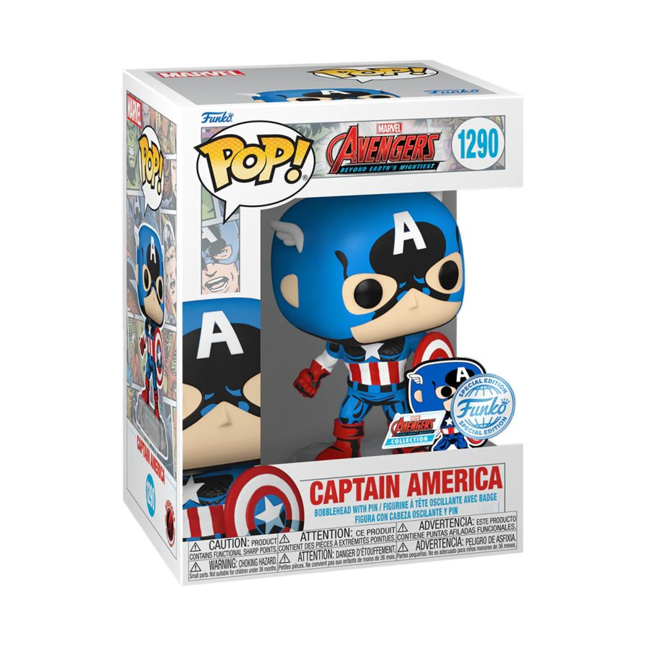 Marvel Comics - Captain America 60th Anniversary (with Pin