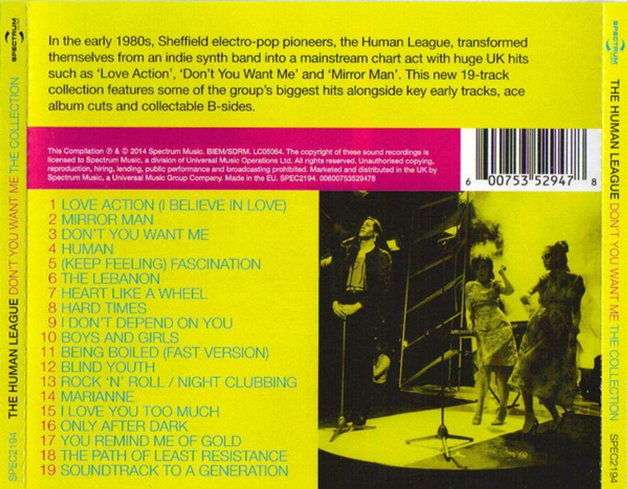 Human League Don t You Want Me The Collection CD Rockaway