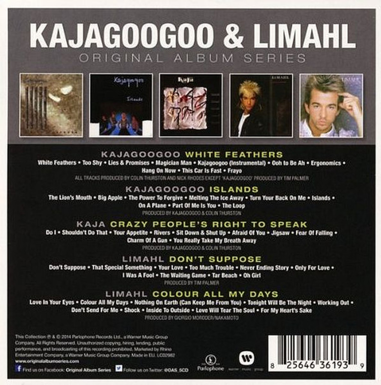 Kajagoogoo & Limahl オリジナルアルバムシリーズ5枚組 輸入盤 Kajagoogoo & Limahl オリジナルアルバムシリーズ5枚組 輸入盤