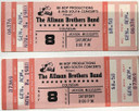 Allman Brothers - 1980  Concert Ticket