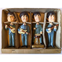 Beatles - Original 1964 Bobb'n Head Beatles Car Mascots Inc - Set of 4 Dolls/Nodders (Boxed)