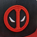 Deadpool - Black With Red Brim Logo Cap