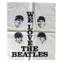 Beatles - Vintage 1970s We Love The Beatles White Shopping Bag