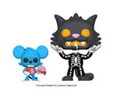Simpsons - Itchy & Scratchy (Skeleton) US Exclusive Pop! & Buddy