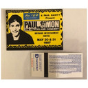 Paul Simon - The Graceland Tour 1987 Original Concert Tour Program With Ticket