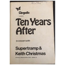 Ten Years After - In Concert With Supertramp & Keith Christmas 1971 UK Original Concert Tour Program