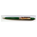 Beatles - Original 1960s Denmark Green Plastic Ballpoint Click Pen W/Beatles Signatures