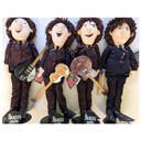 Beatles - 1987 Beatles Forever Applause Dolls Complete Set Of 4 Collectable Plush Figures W/Instruments, Stands, Booklets, Blue Tags