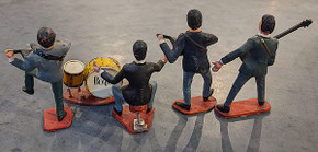 Beatles - 1965 5 Piece Set Plastic Cake Toppers Beatles - 1965 5 Piece Set Plastic Cake Toppers