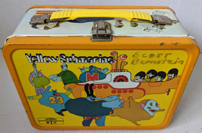 Beatles - Original 1968 Thermos Yellow Submarine Metal Lunchbox