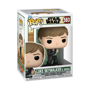 Star Wars: Book of Boba Fett - Luke Skywalker with Grogu Pop! Vinyl