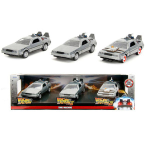 Back to the Future - DeLorean 1:32 Scale 3-Pack Die Cast Cars