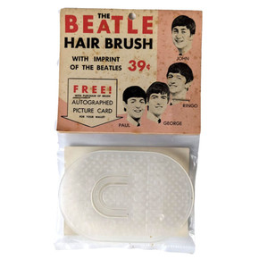 Beatles - Original 1960s White Belliston Genco Hair Brush Sealed