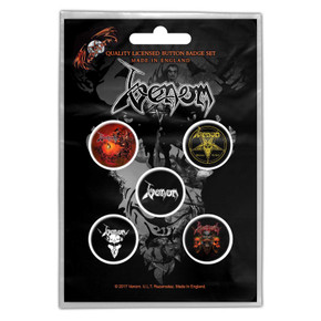 Venom - Black Metal Badge Set