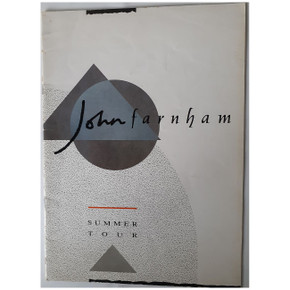 John Farnham - Summer Tour 1989 Concert Program