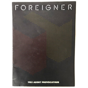 Foreigner - Agent Provocatour 1985 Original Concert Tour Program With Ticket