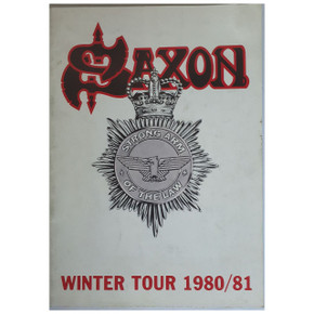 Saxon - Strong Arm Of The Law Winter Tour Original 1980/81 Cocert Tour Program